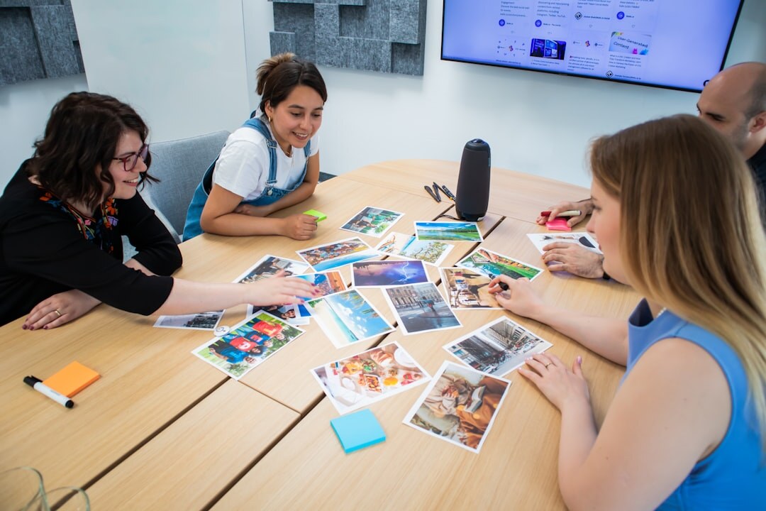 editorial team brainstorming